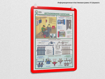 Пластиковая рамка для плаката а3 (красная) - Перекидные системы для плакатов, карманы и рамки - Пластиковые рамки - магазин "Охрана труда и Техника безопасности"